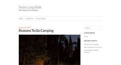 Desktop Screenshot of nickslongwalk.org