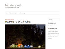 Tablet Screenshot of nickslongwalk.org